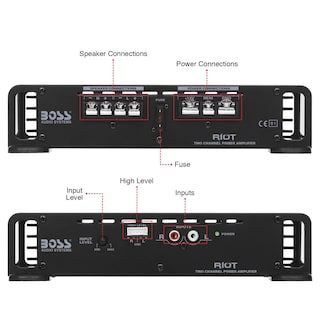 Foto 5 | Foto 5 | Amplificador Estéreo Para Coche Boss Audio Systems R1002 Riot 200w - Venta Internacional.