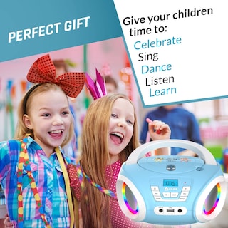 Foto 6 | Foto 6 | Reproductor De Cd Portátil Klim Candy Kids Boombox Con Radio Fm Blue - Venta Internacional.