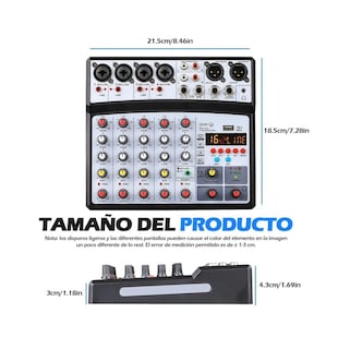Foto 3 | Foto 3 | Mezclador De Audio Bluetooth Sonido Eo Safe Imports Esi-532 Negro
