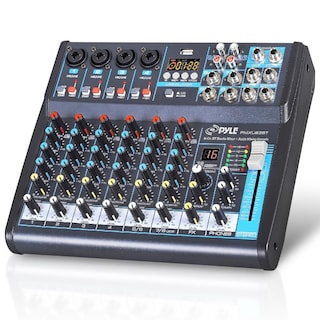 Foto 1 | Foto 1 | Mezclador De Audio Pyle Pmxu83bt 8 Canales Usb Bluetooth Mp3 Negro - Venta Internacional.