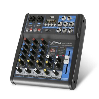 Foto 1 | Foto 1 | Mezclador De Audio Pyle Pmxu43bt.5 4 Canales Usb Bluetooth Mp3 - Venta Internacional.