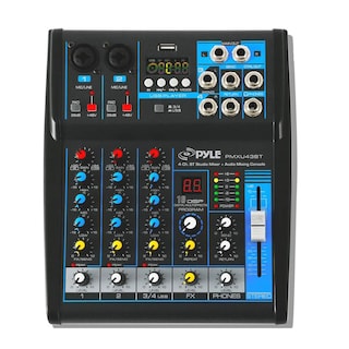 Foto 2 | Foto 2 | Mezclador De Audio Pyle Pmxu43bt 4 Canales Usb Bluetooth Mp3 48v - Venta Internacional.