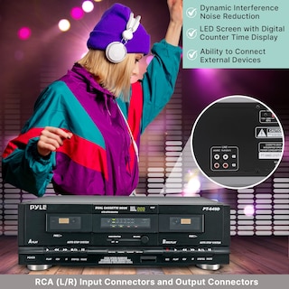 Foto 6 | Foto 6 | Grabadora De Música Pyleusa Con Doble Casete, 110 V/220 V - Venta Internacional.