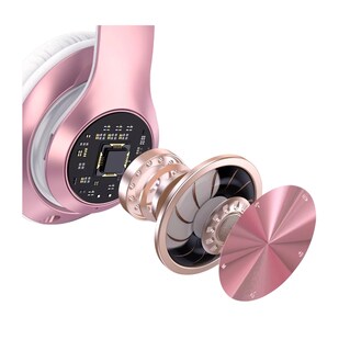 Foto 5 | Foto 5 | Audífonos de Diadema Belug Inalámbricos Bluetooth color Rosa