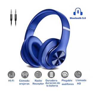 Foto 2 | Foto 2 | Audífonos de Diadema Belug Inalámbricos Bluetooth color Azul
