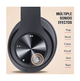 Foto 4 | Foto 4 | Audífonos de Diadema Belug Inalámbricos Bluetooth color Negro