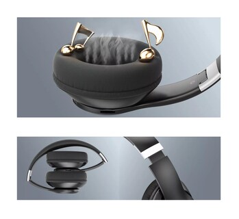 Foto 5 | Foto 5 | Audífonos de Diadema Belug Inalámbricos Bluetooth color Negro