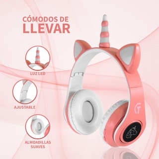 Foto 2 | Foto 2 | Audífonos Bluetooth Unicornio Luz Rgb Starket Sk-2001