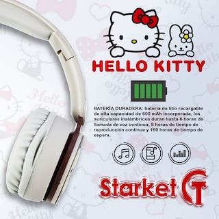 Foto 2 | Foto 2 | Audífonos Diadema Starket Sk-2005-k Bluetooth Hello Kitty