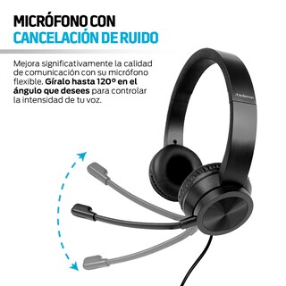 Foto 4 | Foto 4 | Audífonos Alámbricos De Diadema Conexión Usb Con Micrófono Tipo Call Center, Redlemon, Negro, 83410-bl