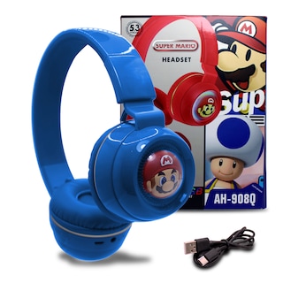 Foto 2 | Foto 2 | Audífonos Bluetooth Mario Bross Azules