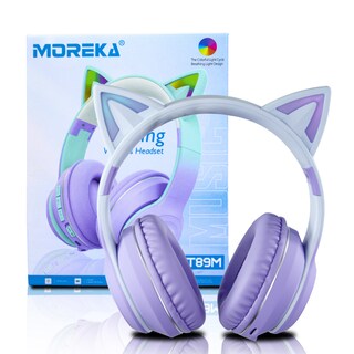 Foto 1 | Foto 1 | Audífonos Gamer Orejas De Gato Moreka St89m