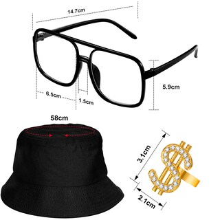 Foto 3 | Foto 3 | Kit De Disfraz Sumind De Hip Hop De Los 80 Y 90 Con Radio Inflable - Venta Internacional.