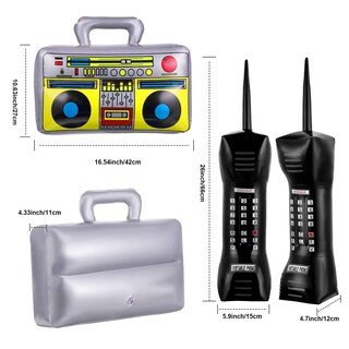 Foto 4 | Foto 4 | Kit De Disfraz Sumind De Hip Hop De Los 80 Y 90 Con Radio Inflable - Venta Internacional.