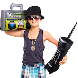 Foto 5 | Foto 5 | Kit De Disfraz Sumind De Hip Hop De Los 80 Y 90 Con Radio Inflable - Venta Internacional.