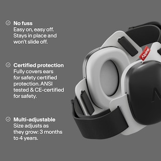 Foto 3 | Foto 3 | Orejeras Para Bebés Con Protección Contra El Ruido Alpine Muffy Baby Black - Venta Internacional.
