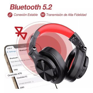 Foto 2 | Foto 2 | Audífonos Hires Bluetooth+wired Dj Style Oneodio A70 Black