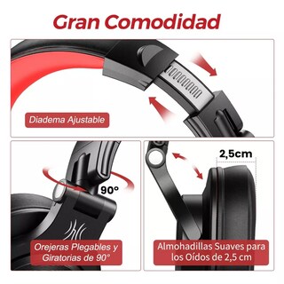 Foto 3 | Foto 3 | Audífonos Hires Bluetooth+wired Dj Style Oneodio A70 Black