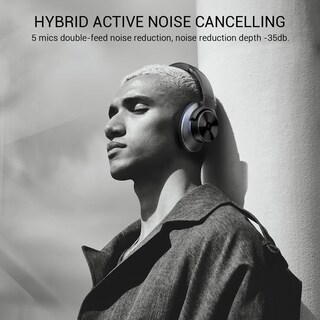 Foto 7 | Foto 7 | Audífonos Hires Wireless Con Noise Cancelling Híbrido Oneodio A10 Black