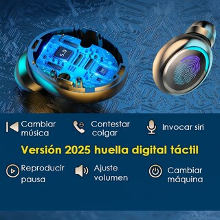 Foto 6 | Foto 6 | Audífonos Inalámbricos In-Ear Pro 5 Piezas con Cancelación de Ruido, Sonido HD y Estuche Power Bank