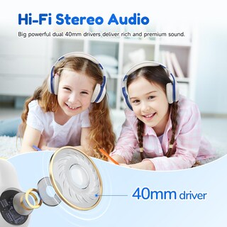 Foto 4 | Foto 4 | Auriculares Bluetooth Earfun K2 Kids Con Volumen Limitado Color Blanco - Venta Internacional.