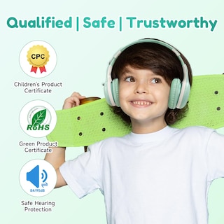 Foto 2 | Foto 2 | Auriculares Bluetooth Earfun K2 Kids Con Volumen Limitado Color Verde - Venta Internacional.