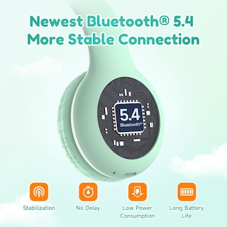 Foto 4 | Foto 4 | Auriculares Bluetooth Earfun K2 Kids Con Volumen Limitado Color Verde - Venta Internacional.
