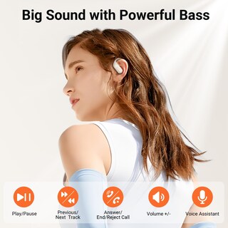 Foto 4 | Foto 4 | Auriculares Inalámbricos Bluetooth 5.3 Occiam Sport 96h Playback Ivory - Venta Internacional.