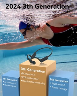 Foto 2 | Foto 2 | Auriculares De Natación Monodeal Ip68 Impermeables Bluetooth 5.4 - Venta Internacional.