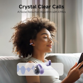 Foto 7 | Foto 7 | Auriculares Inalámbricos Bluetooth De Oído Abierto Qcy Crossky C30 - Venta Internacional.
