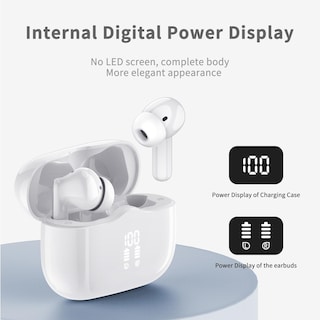 Foto 5 | Foto 5 | Auriculares Inalámbricos Xinwld A97 Bluetooth 5.4 40h Playtime Ip7 Blancos - Venta Internacional.