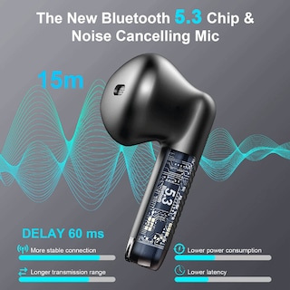 Foto 2 | Foto 2 | Venta Internacional - Auriculares Inalámbricos Jxrev Bluetooth 5.3 Stereo Bass Ip7 Waterpr