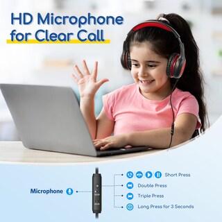 Foto 2 | Foto 2 | Auriculares Earfun K1 Kids con Cable y Micrófono 85/94 db Negros - Venta Internacional
