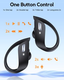 Foto 5 | Foto 5 | Venta Internacional - Auriculares Bluetooth Tagry X07 80 Horas De Reproducción Ipx7 Negros