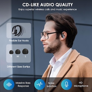 Foto 4 | Foto 4 | Venta Internacional - Auriculares Inalámbricos Gunatagy Bluetooth 5.3 Con Funda De 1800 Mah Ipx7