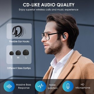 Foto 4 | Foto 4 | Venta Internacional - Auriculares Inalámbricos Gunatagy Bluetooth 5.3 Con Funda De 1800 Mah Ipx7