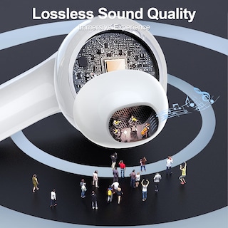 Foto 3 | Foto 3 | Venta Internacional - Auriculares Inalámbricos Ziuty A1 Bluetooth 5.3 50h Playtime Blancos
