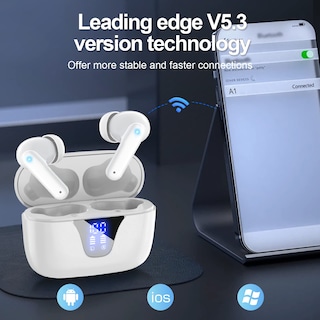 Foto 4 | Foto 4 | Venta Internacional - Auriculares Inalámbricos Ziuty A1 Bluetooth 5.3 50h Playtime Blancos
