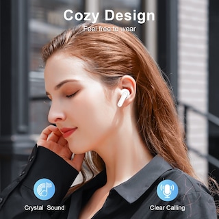 Foto 5 | Foto 5 | Venta Internacional - Auriculares Inalámbricos Ziuty A1 Bluetooth 5.3 50h Playtime Blancos