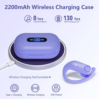 Foto 2 | Foto 2 | Venta Internacional - Auriculares Inalámbricos Rocciam Stador Bluetooth 130h Playback Purple