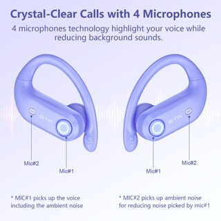 Foto 3 | Foto 3 | Venta Internacional - Auriculares Inalámbricos Rocciam Stador Bluetooth 130h Playback Purple