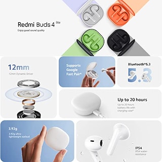 Foto 2 | Foto 2 | Venta Internacional - Auriculares Inalámbricos Xiaomi Redmi Buds 4 Lite Tws Bluetooth 5