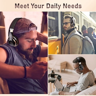 Foto 7 | Foto 7 | Auriculares Inalámbricos Falebare Negros 6S Over Ear Bluetooth 5.0 - Venta Internacional
