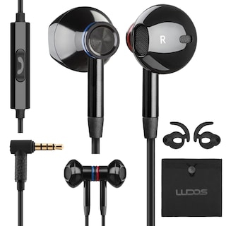 Foto 1 | Foto 1 | Auriculares Alámbricos Ludos Nova Negros con Micrófono 3,5 mm para iPhone - Venta Internacional