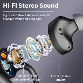 Foto 4 | Foto 4 | Auriculares Inalámbricos Shijiaet Yyk-580 Bluetooth 5.3 Ipx7 120h Bl - Venta Internacional.