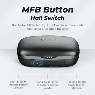 Foto 6 | Foto 6 | Auriculares Inalámbricos Tribit Flybuds 3 Bluetooth 5.3 Ipx8 110h - Venta Internacional