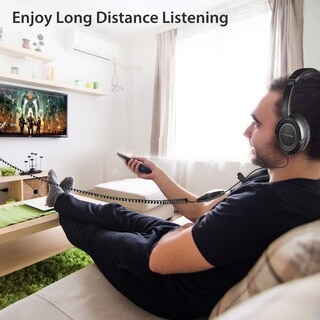 Foto 3 | Foto 3 | Auriculares Avantree Hf039 Con Cable Largo Enrollado Para Tv Y Pc - Venta Internacional.