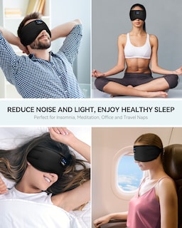 Foto 7 | Foto 7 | Headphones Para Dormir Musicozy Bluetooth 5.2, Diadema Con Máscara Para Ojos - Venta Internacional.