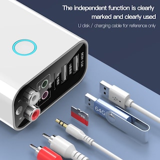 Foto 3 | Foto 3 | Adaptador Inalámbrico Para Auriculares Bluetooth 5.0 Vaorlo Eu White - Venta Internacional.
