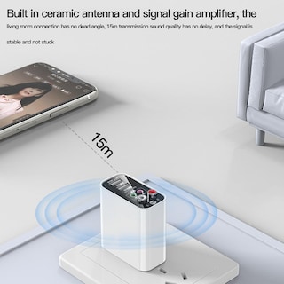 Foto 5 | Foto 5 | Adaptador Inalámbrico Para Auriculares Bluetooth 5.0 Vaorlo Eu White - Venta Internacional.
